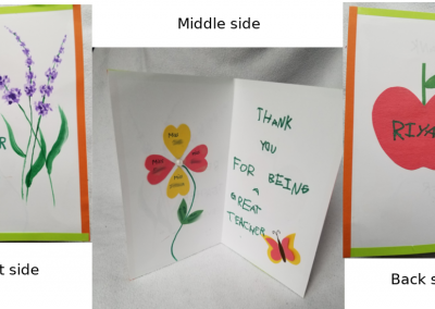 Thank you card for Teacher